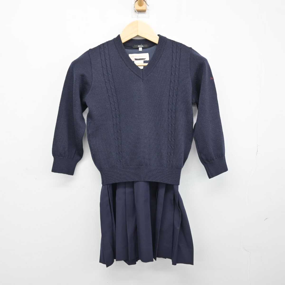 【中古】東京都 川村小学校 女子制服 2点 (ニット・ジャンパースカート) sf050190