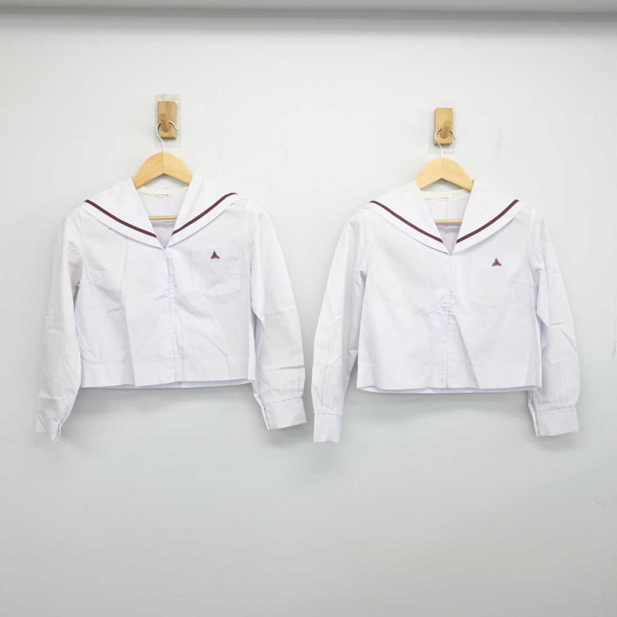 【中古】和歌山県 那賀高等学校 女子制服 3点 (セーラー服・スカート) sf050193