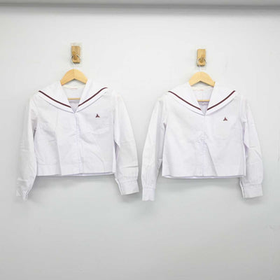 【中古】和歌山県 那賀高等学校 女子制服 3点 (セーラー服・スカート) sf050193