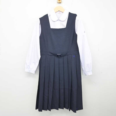 【中古】青森県 三沢高等学校 女子制服 4点 (ブレザー・ジャンパースカート・シャツ) sf050205