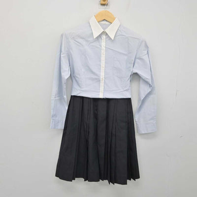 【中古】大阪府 金光藤蔭高等学校 女子制服 2点 (シャツ・スカート) sf050208