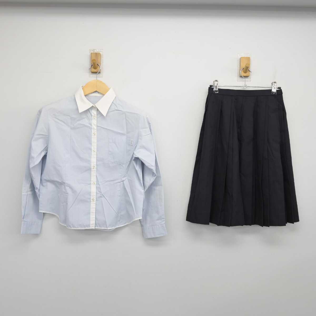 【中古】大阪府 金光藤蔭高等学校 女子制服 2点 (シャツ・スカート) sf050208