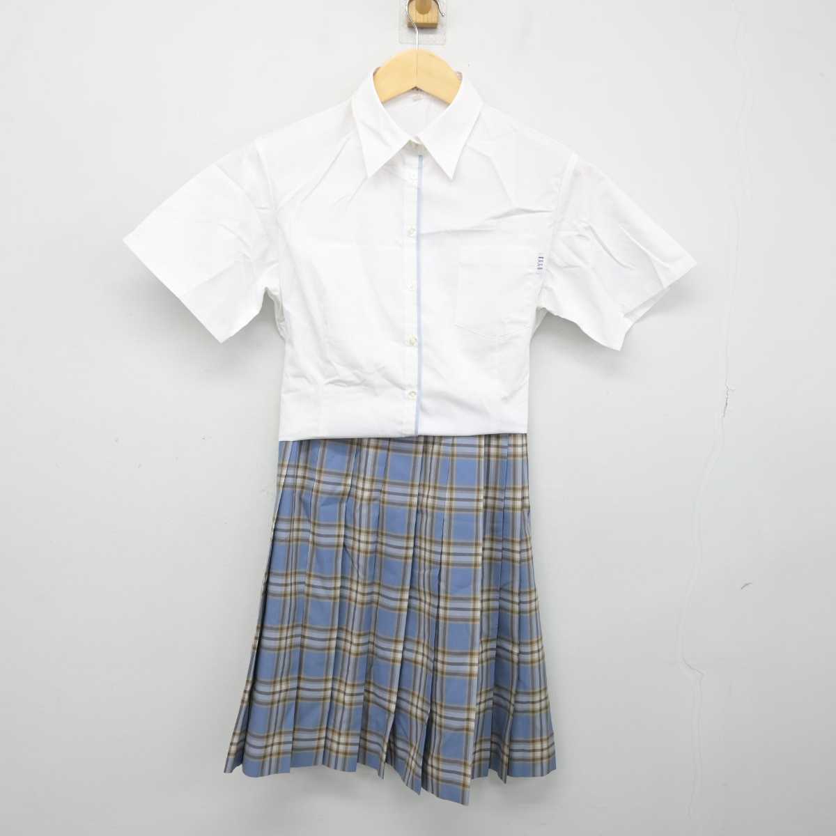 【中古】大阪府 金光藤蔭高等学校 女子制服 2点 (シャツ・スカート) sf050209