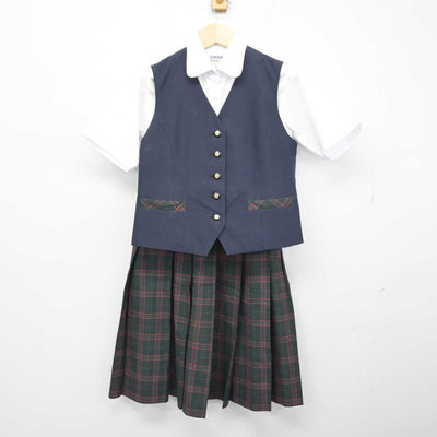 【中古】大阪府 大阪桐蔭高等学校 女子制服 3点 (ベスト・シャツ・スカート) sf050228