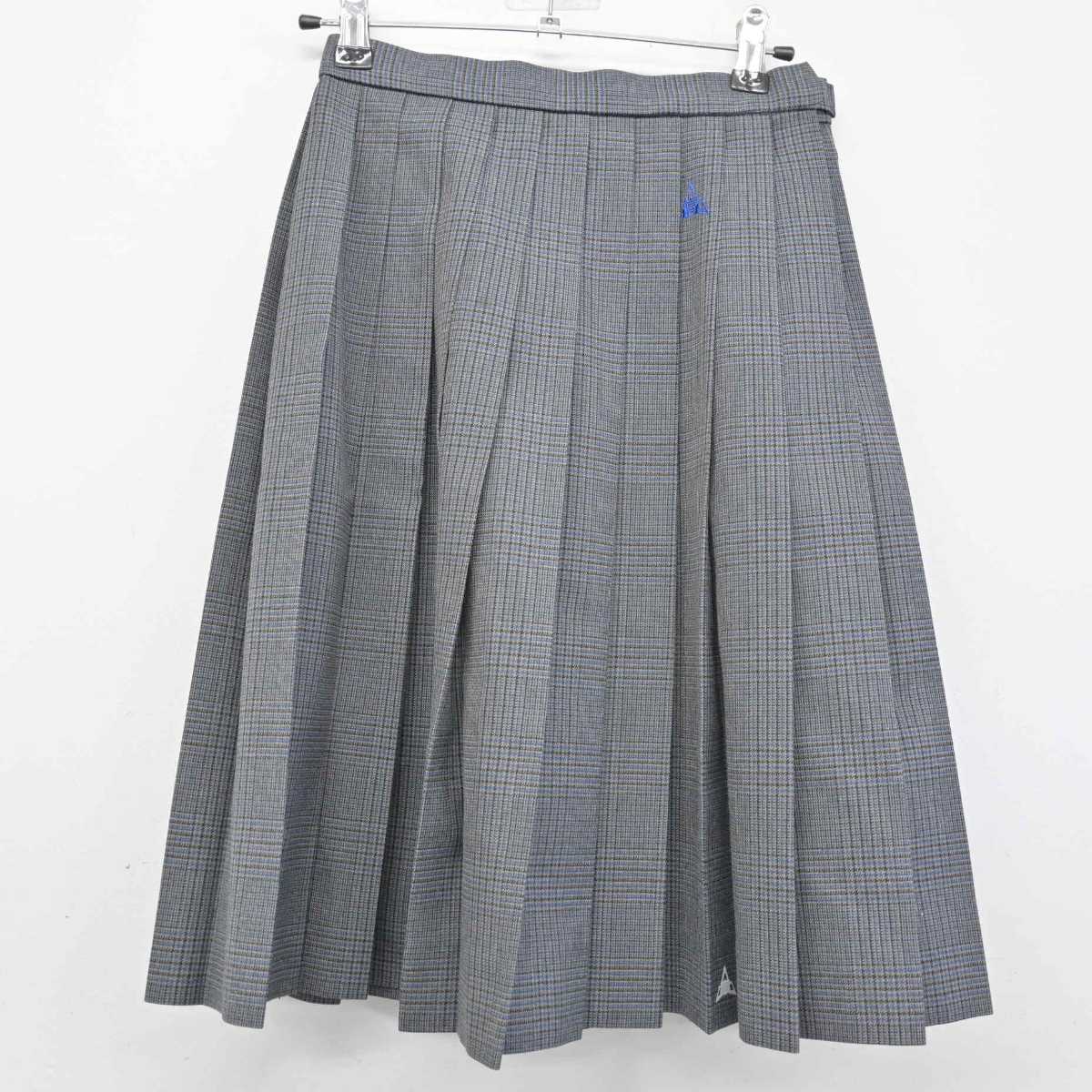 【中古】群馬県 群馬育英学園 前橋育英高等学校 女子制服 5点 (ブレザー・ニット・シャツ・スカート) sf050235