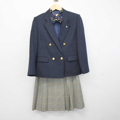 【中古】北海道 厚真高等学校 女子制服 3点 (ブレザー・スカート) sf050243