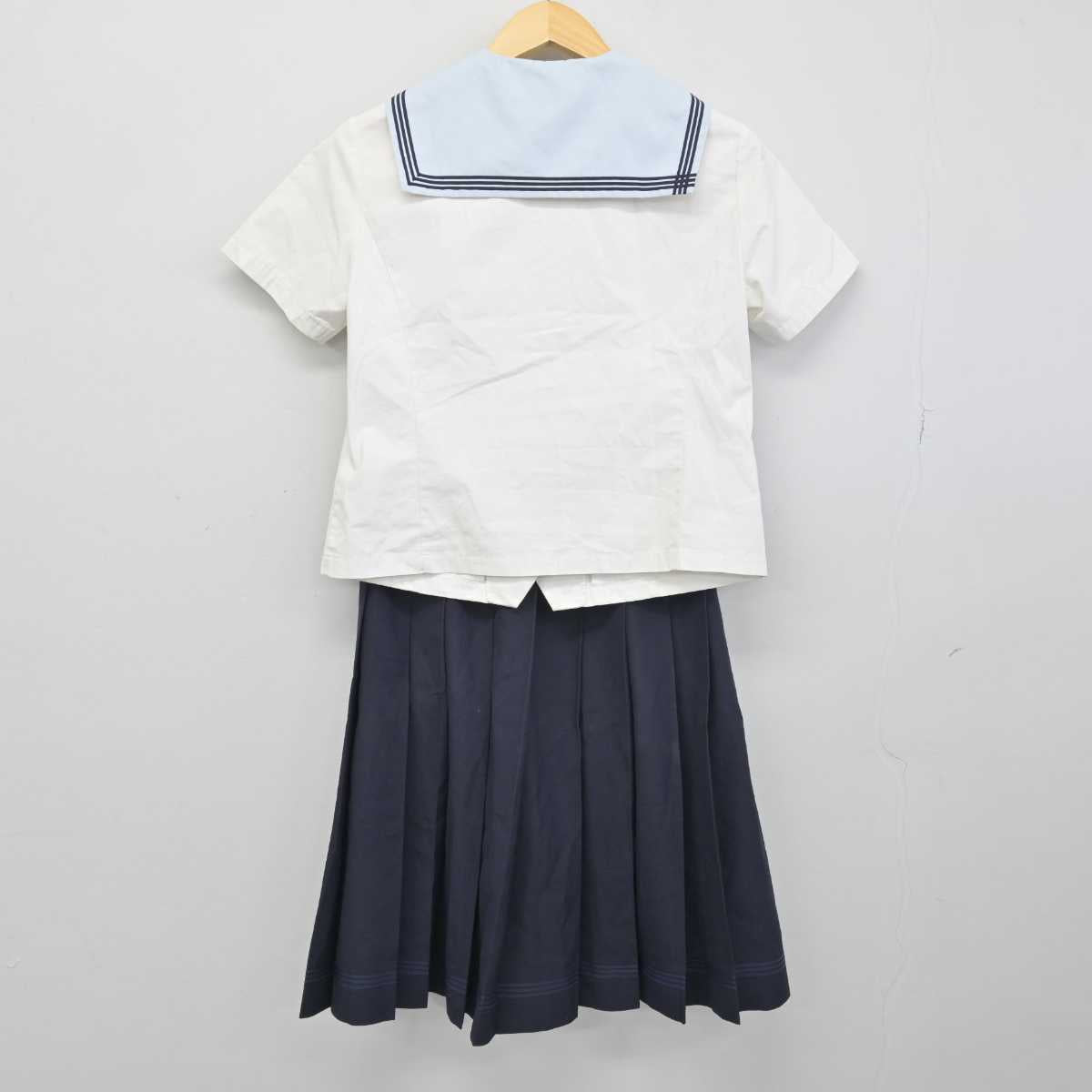 【中古】長崎県 活水中学校・高等学校 女子制服 2点 (セーラー服・スカート) sf050247