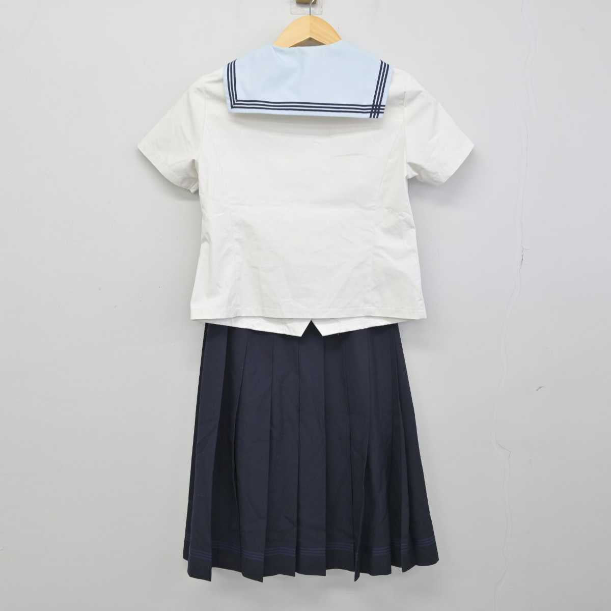 【中古】長崎県 活水中学校・高等学校 女子制服 2点 (セーラー服・スカート) sf050248