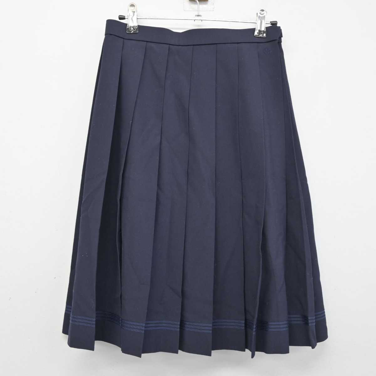 【中古】長崎県 活水中学校・高等学校 女子制服 2点 (セーラー服・スカート) sf050248