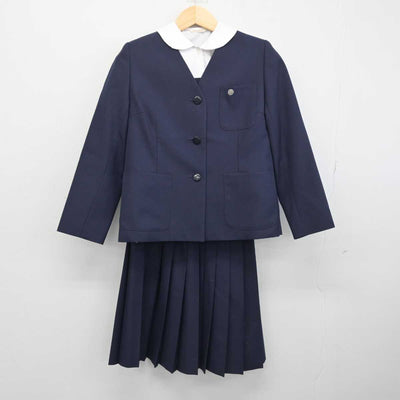 【中古】埼玉県 幡羅中学校 女子制服 4点 (ブレザー・ベスト・シャツ・スカート) sf050255