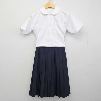 【中古】埼玉県 幡羅中学校 女子制服 2点 (シャツ・スカート) sf050256