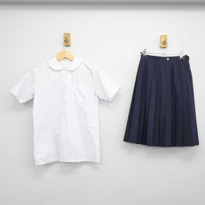 【中古】埼玉県 幡羅中学校 女子制服 2点 (シャツ・スカート) sf050256