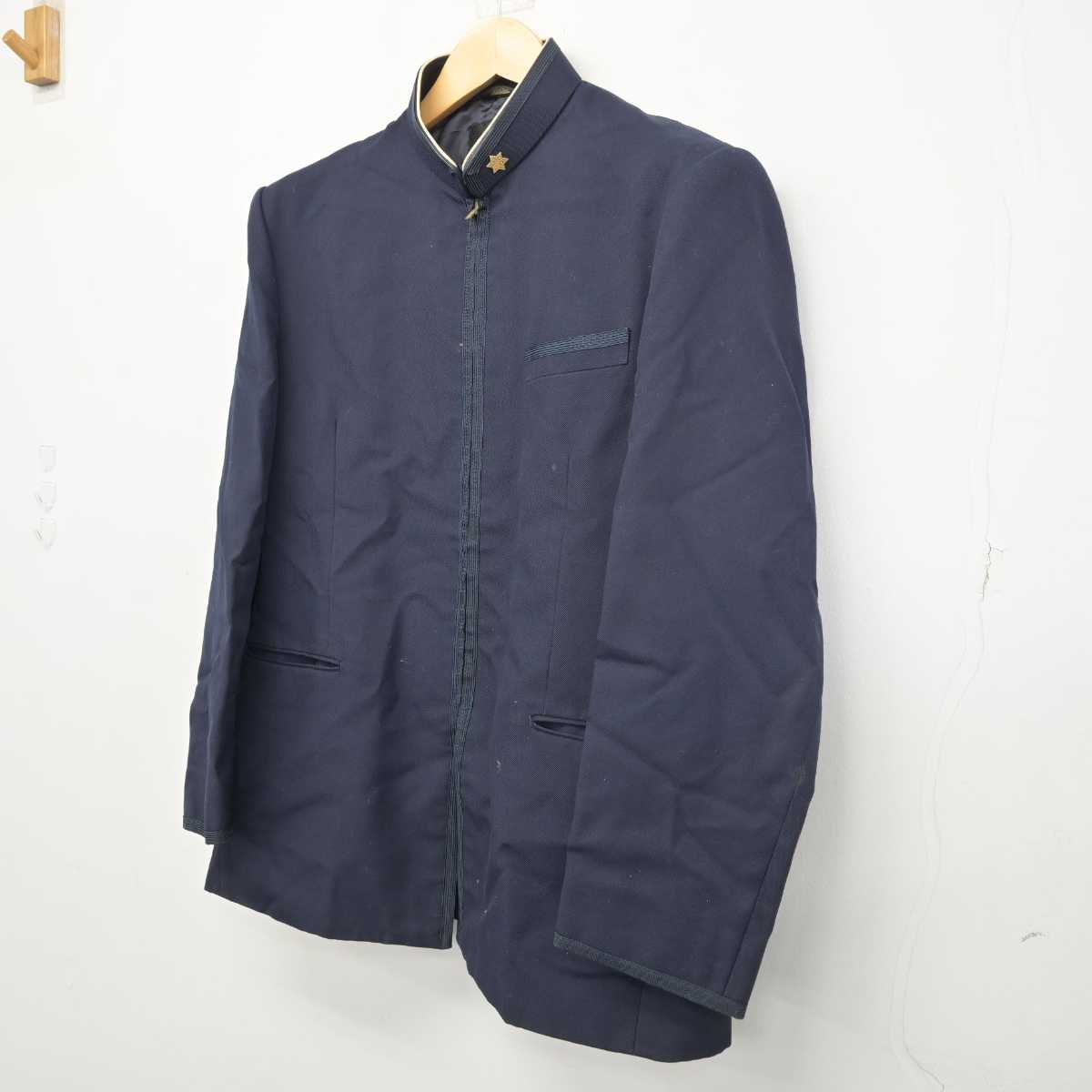 【中古】福岡県 水産高等学校 男子制服 2点 (学ラン) sf050326