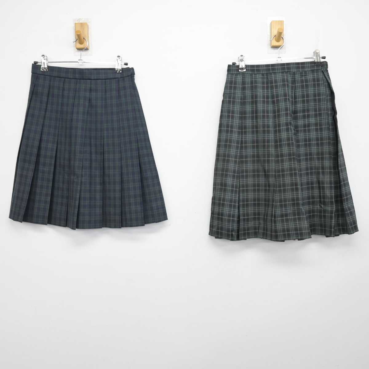 【中古】福岡県 古賀北中学校 女子制服 3点 (ブレザー・スカート・スカート) sf050329