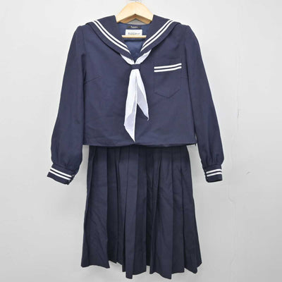 【中古】広島県 長江中学校 女子制服 3点 (セーラー服・ジャンパースカート) sf050331