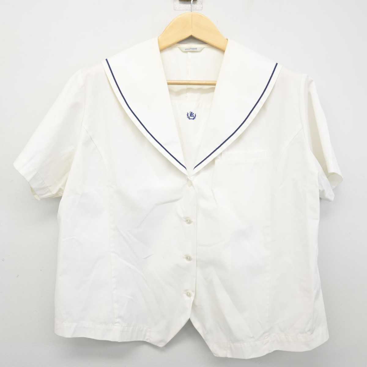 【中古】栃木県 烏山高等学校 女子制服 2点 (セーラー服・シャツ) sf050336