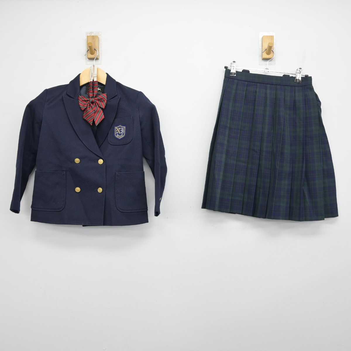 【中古】奈良県 奈良育英グローバル小学校 女子制服 3点 (ブレザー・スカート) sf050358