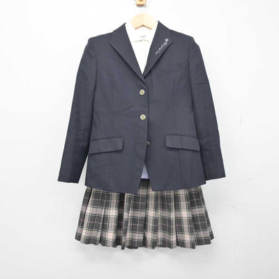 【中古】奈良県 奈良文化高等学校 女子制服 5点 (ブレザー・ニット・シャツ・スカート) sf050369