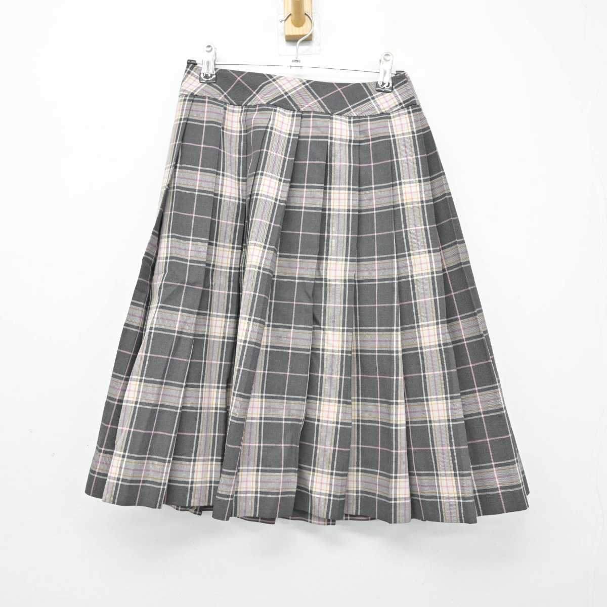 【中古】奈良県 奈良文化高等学校 女子制服 5点 (ブレザー・ニット・シャツ・スカート) sf050369