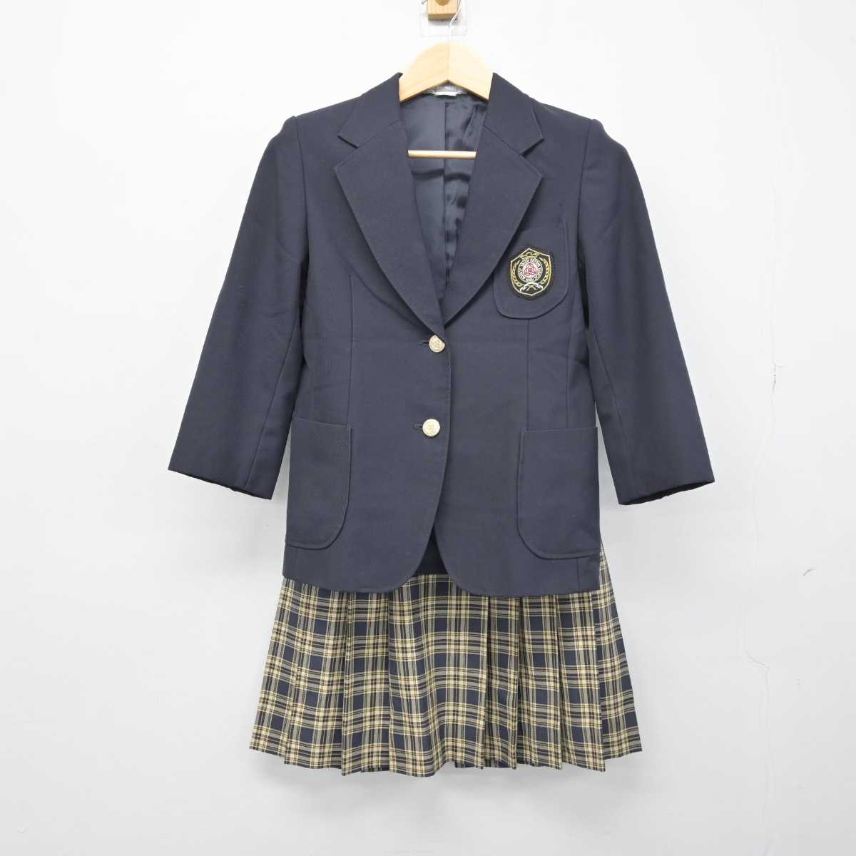 【中古】静岡県 大富中学校 女子制服 3点 (ブレザー・スカート・スカート) sf050372