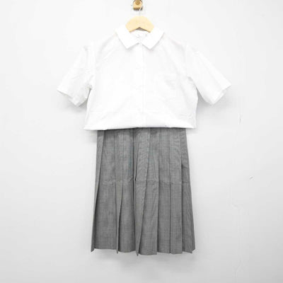 【中古】埼玉県 熊谷農業高等学校 女子制服 2点 (シャツ・スカート) sf050379