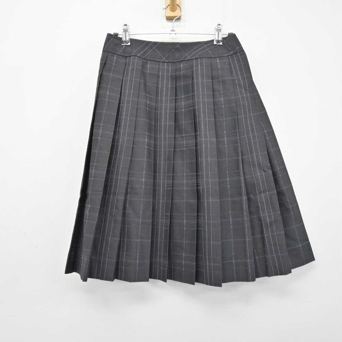 【中古】大阪府 宣真高等学校 女子制服 4点 (ニット・シャツ・スカート) sf050393