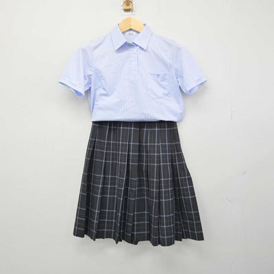 【中古】東京都 日本大学鶴ヶ丘高等学校 女子制服 3点 (シャツ・スカート) sf050400