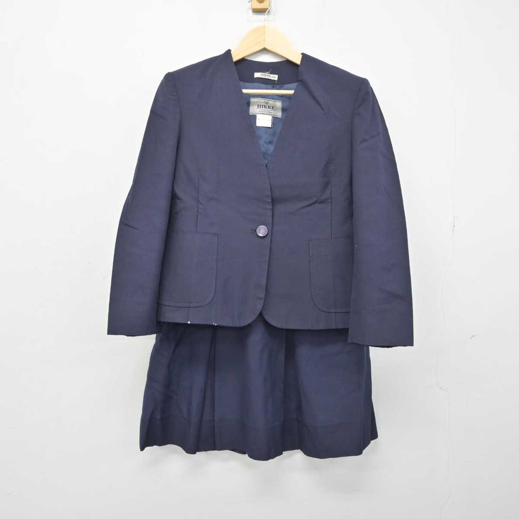 中古】滋賀県 八幡高等学校 女子制服 3点 (ブレザー・ベスト・スカート