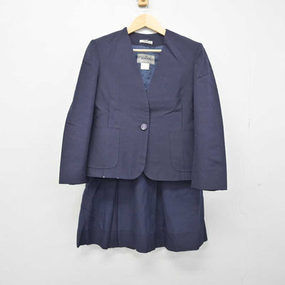 【中古】滋賀県 八幡高等学校 女子制服 3点 (ブレザー・ベスト・スカート) sf050408