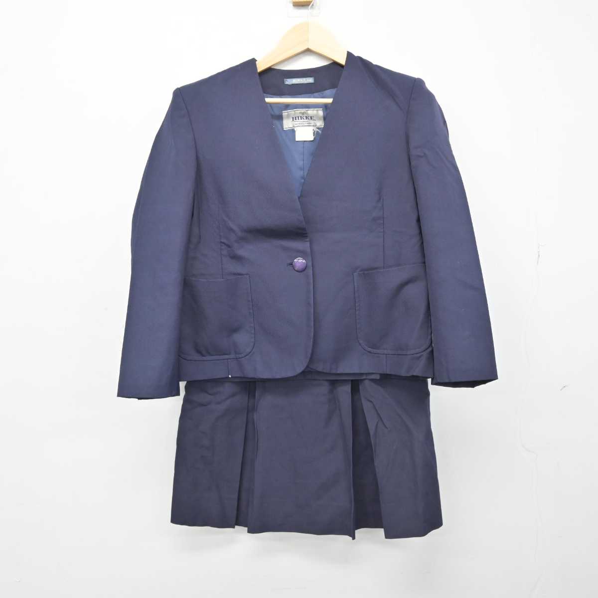 【中古】滋賀県 八幡高等学校 女子制服 2点 (ブレザー・スカート) sf050409