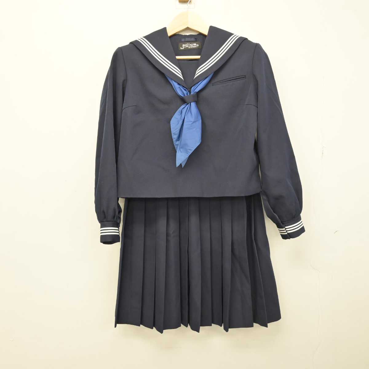 【中古】青森県 木ノ下中学校 女子制服 3点 (セーラー服・スカート) sf050414