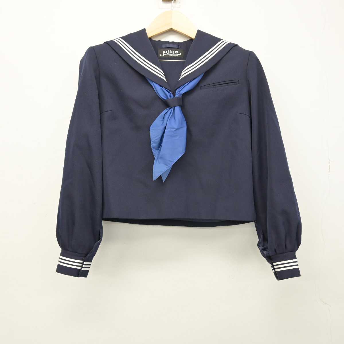 【中古】青森県 木ノ下中学校 女子制服 3点 (セーラー服・スカート) sf050414