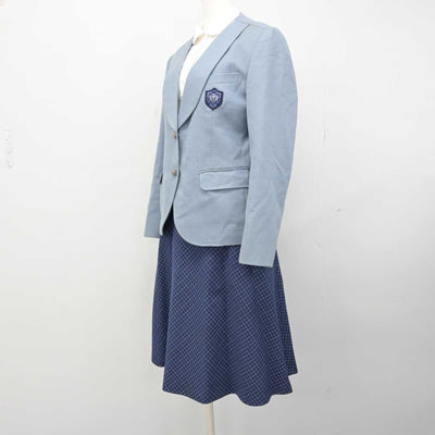 【中古】岡山県 清心中学校・清心女子高等学校 女子制服 3点 (ブレザー・シャツ・スカート) sf050417