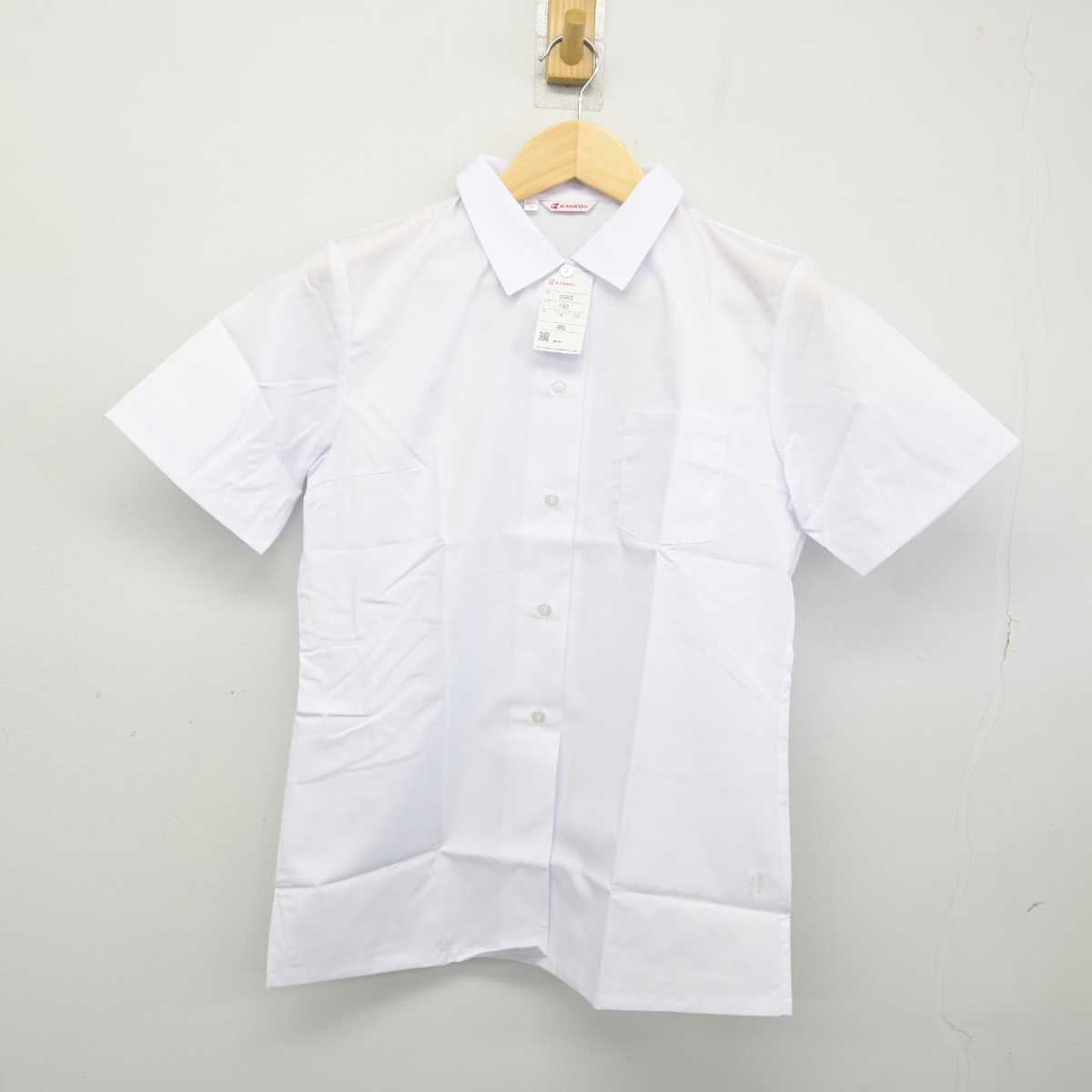 【中古】福岡県 松崎中学校 女子制服 2点 (シャツ・ジャンパースカート) sf050423