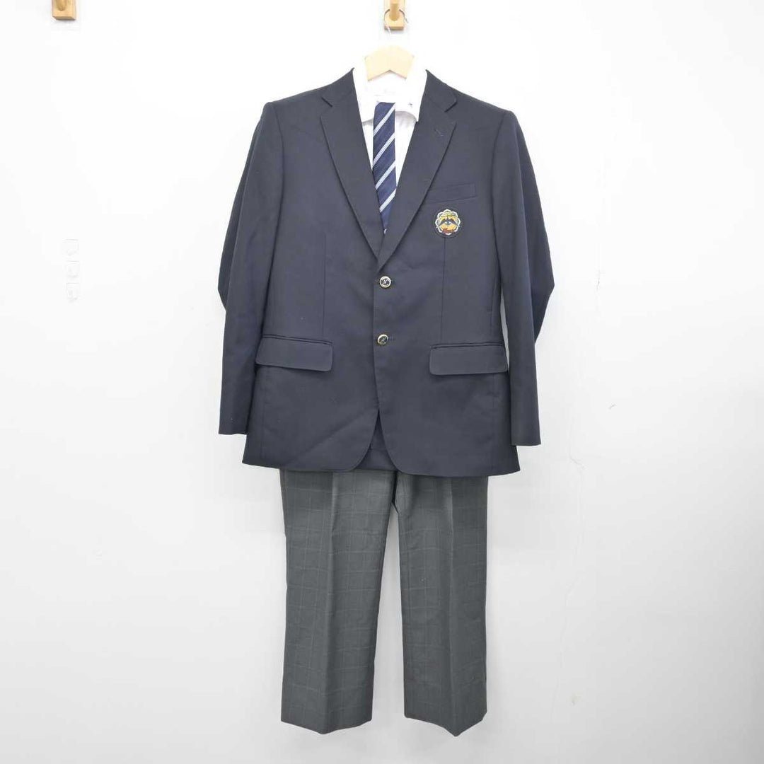 【中古】大阪府 浪速高等学校・中学校 男子制服 5点 (ブレザー・シャツ・ズボン) sf050431 | 中古制服通販パレイド