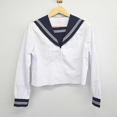 【中古】秋田県 秋田西中学校 女子制服 2点 (セーラー服・セーラー服) sf050449