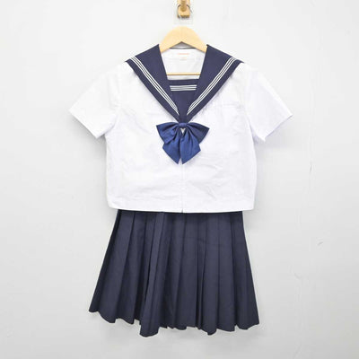 【中古】秋田県 秋田西中学校 女子制服 4点 (セーラー服・セーラー服・スカート) sf050450