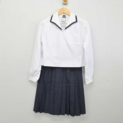 【中古】愛知県 豊橋東高等学校 女子制服 2点 (セーラー服・スカート) sf050453