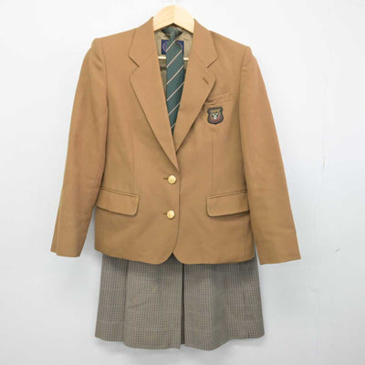 【中古】長崎県 長崎商業高等学校 女子制服 4点 (ブレザー・ニットベスト・スカート) sf050455