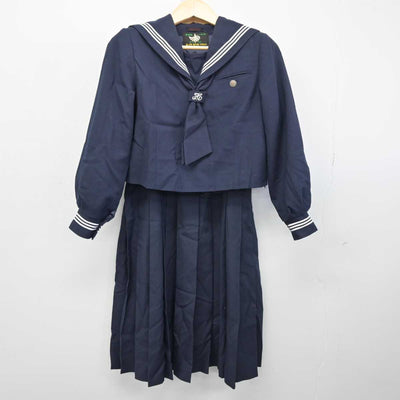 【中古】千葉県 逆井中学校 女子制服 5点 (セーラー服・ジャンパースカート) sf050477