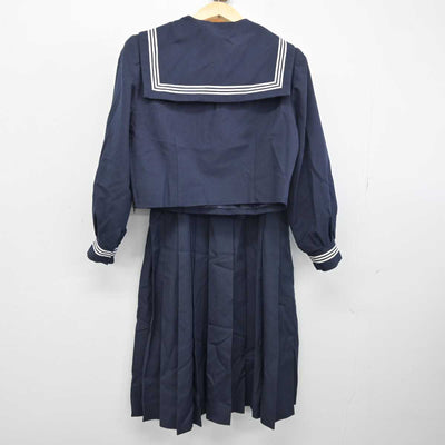 【中古】千葉県 逆井中学校 女子制服 5点 (セーラー服・ジャンパースカート) sf050477