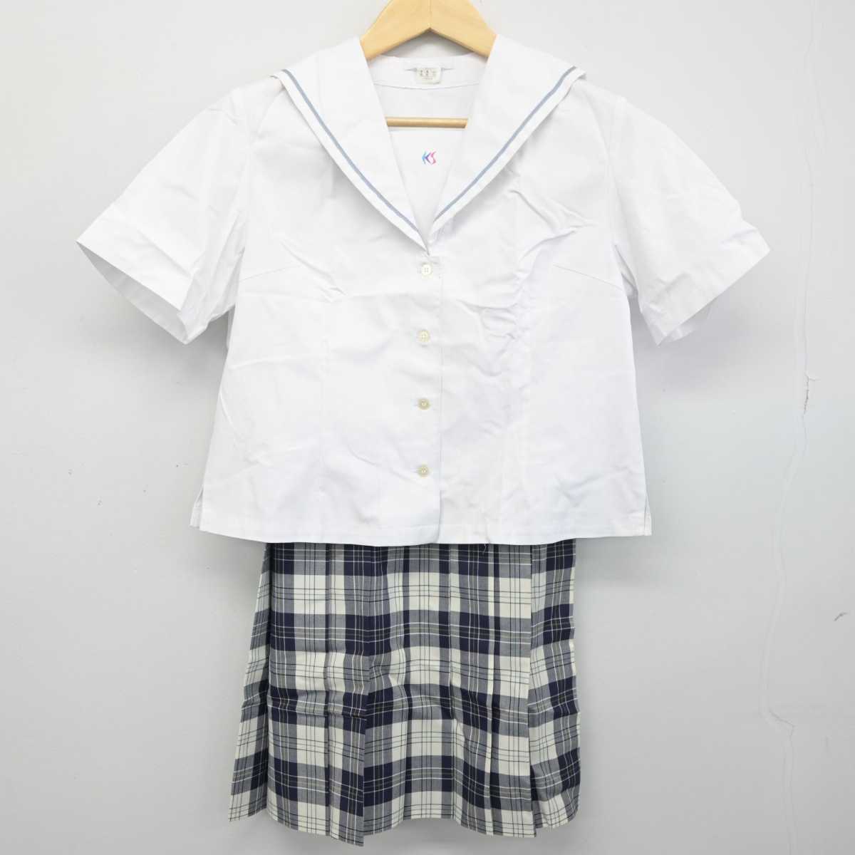 【中古】山口県 慶進中学校 女子制服 2点 (セーラー服・スカート) sf050480