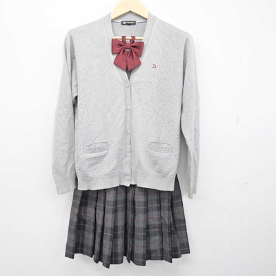 【中古】大阪府 梅花高等学校 女子制服 3点 (ニット・スカート) sf050486