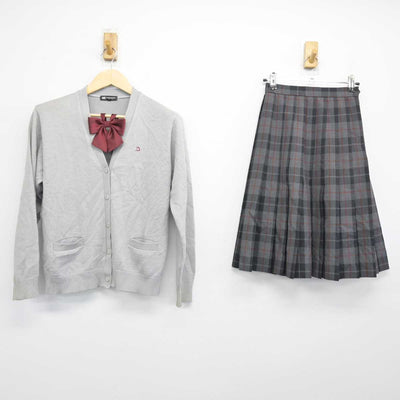 【中古】大阪府 梅花高等学校 女子制服 3点 (ニット・スカート) sf050486