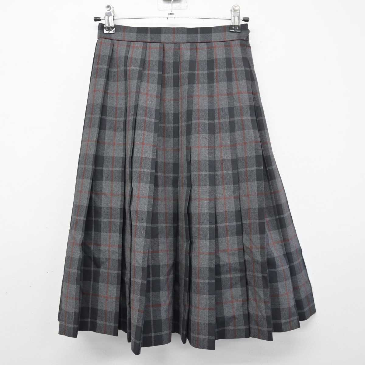 【中古】大阪府 梅花高等学校 女子制服 3点 (ニット・スカート) sf050486