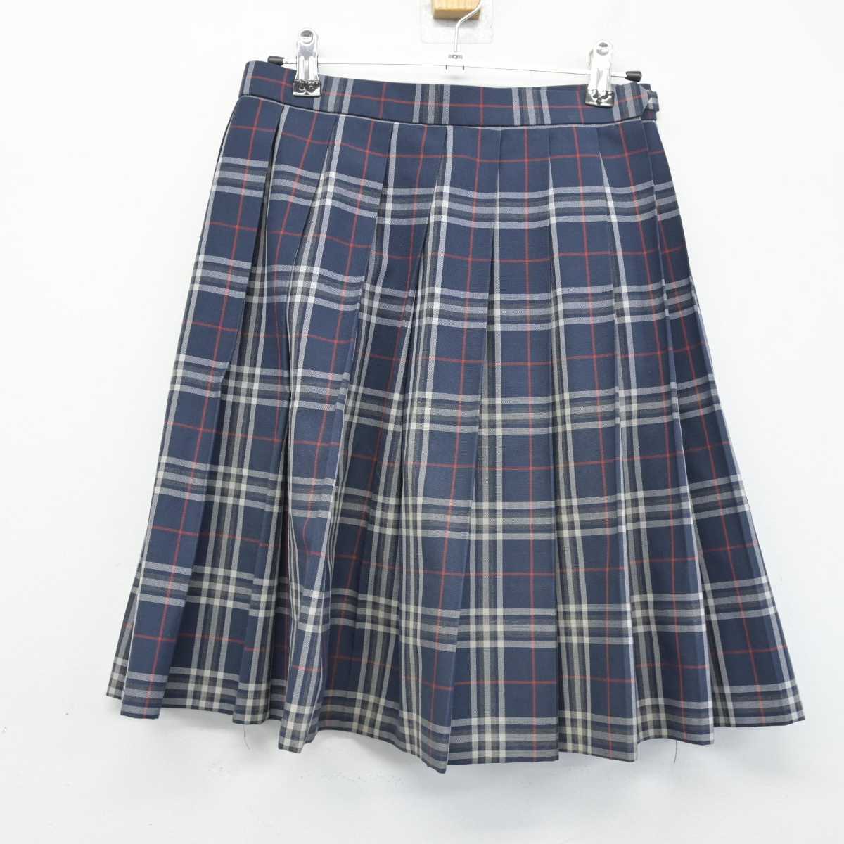 【中古】埼玉県 開智高等学校 女子制服 2点 (ニットベスト・スカート) sf050490