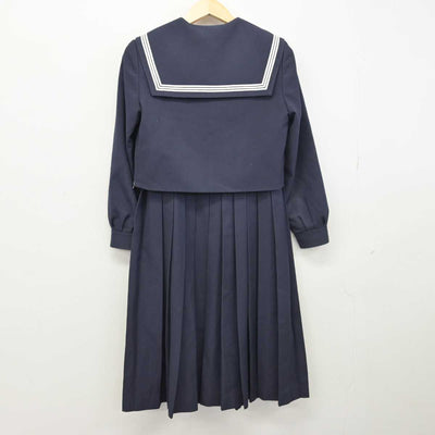 【中古】福岡県 久山中学校 女子制服 3点 (セーラー服・ニット・ジャンパースカート) sf050493