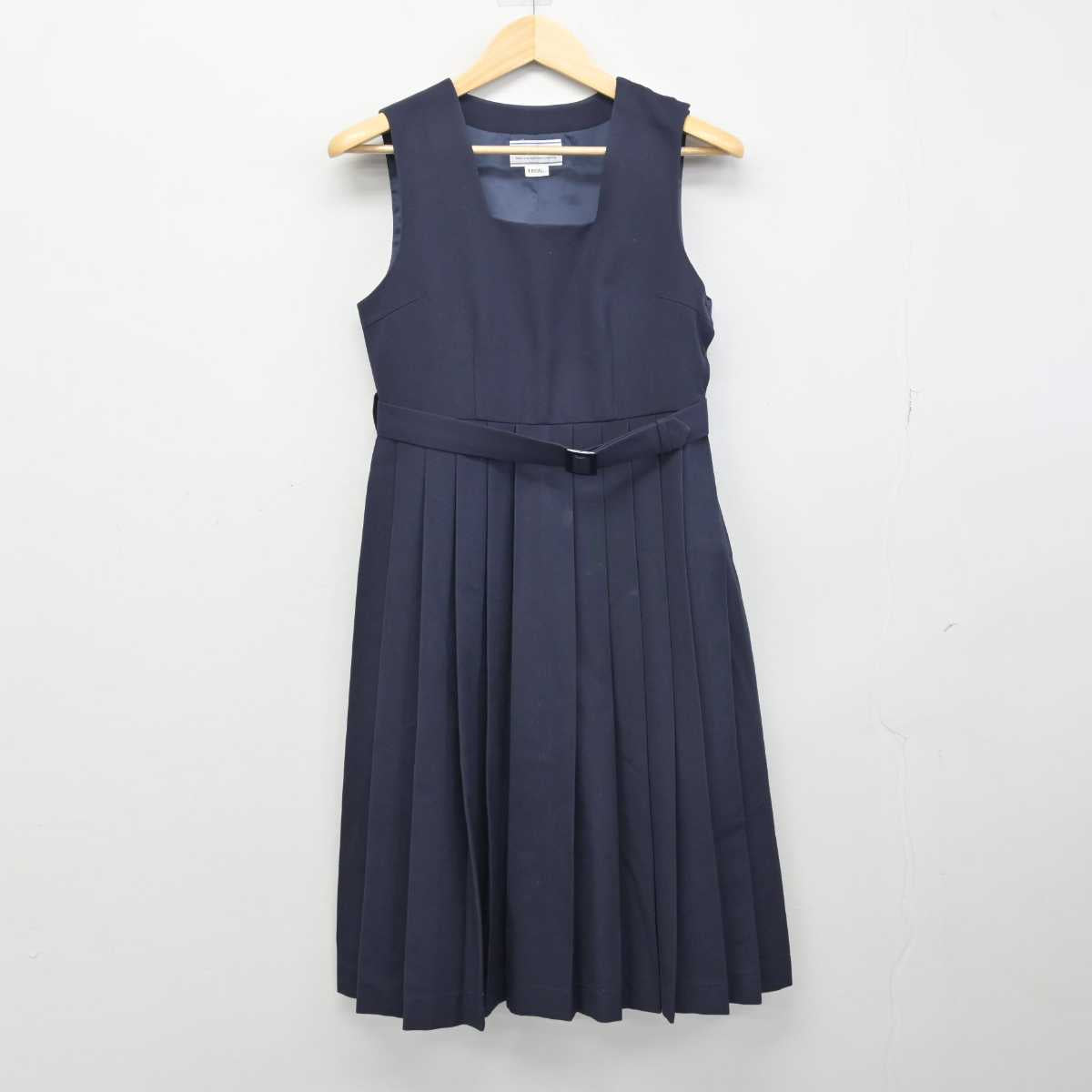 【中古】福岡県 久山中学校 女子制服 3点 (セーラー服・ニット・ジャンパースカート) sf050493