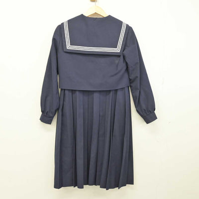 【中古】福岡県 久山中学校 女子制服 2点 (セーラー服・ジャンパースカート) sf050494