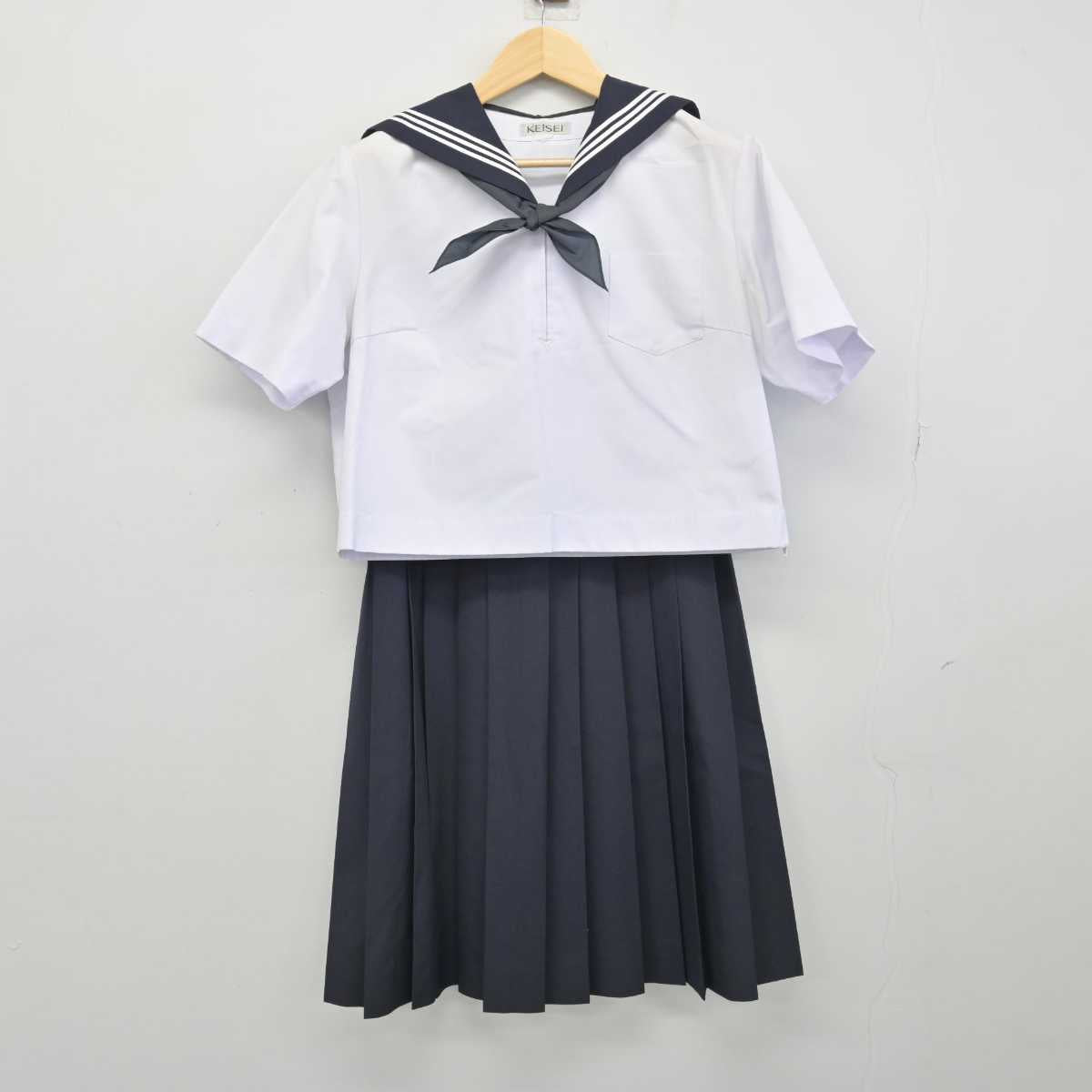 【中古】茨城県 水戸第三高等学校 女子制服 3点 (セーラー服・スカート) sf050506